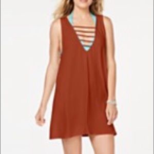 🆕 California Waves Lattice Coverup Dress